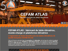 Tablet Screenshot of cefam-atlas.fr
